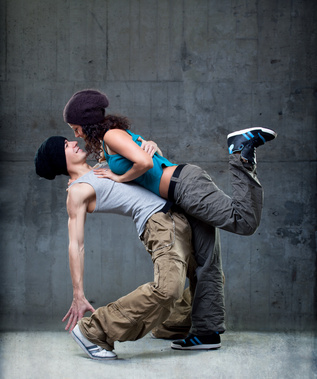 Passion dance couple.